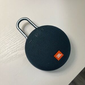 JBL Dark Blue Clip-On Bluetooth Speaker